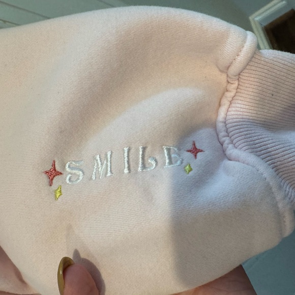 Sunkissed Coconut Light Pink Embroidered Camper Sweatshirt Size XXL - Picture 8 of 15